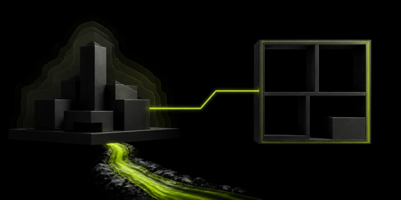 Abstract graphite business blocks connected by a lime valuation line to a separate personal balance sheet